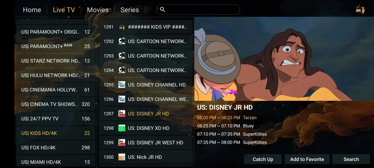 VOISIPTV Interface Screen Preview 2