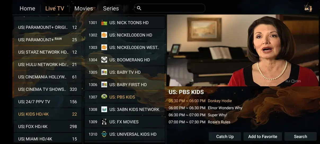 VOISIPTV Interface Screen Preview 4