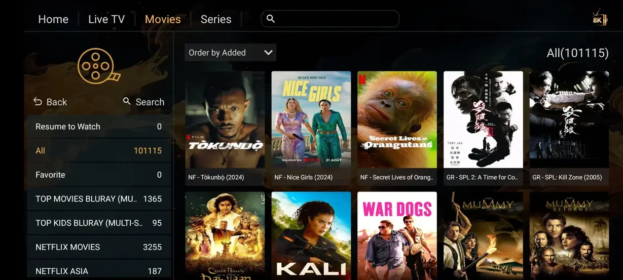 VOISIPTV Interface Screen Preview 5