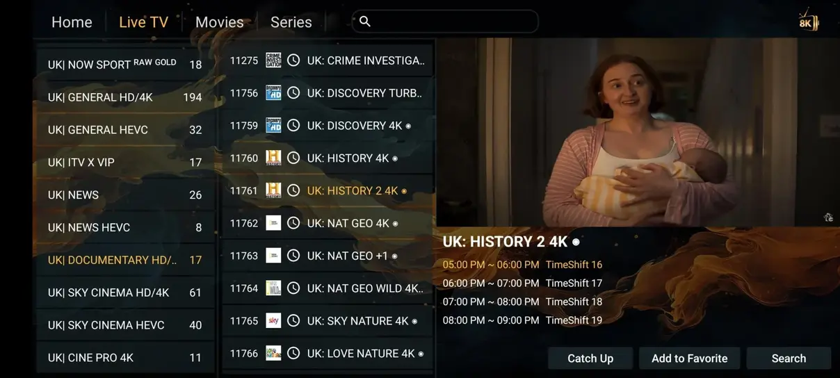 VOISIPTV Interface Screen Preview 7