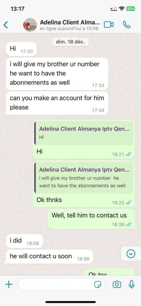 VOISIPTV WhatsApp Customer Support Chat Proof 5